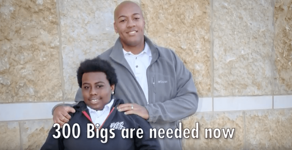 Photo of a big and little brother: 300 mentors or big brothers are needed by the Boys and Girls Club of Dane County WI